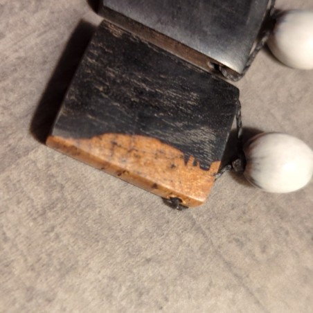 Boucles d'oreilles en ébène du Mozambique