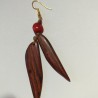 Boucles d'oreilles en bois de cocobolo