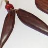 Boucles d'oreilles en bois de cocobolo