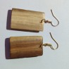 Boucles d'oreilles en bois de prunier