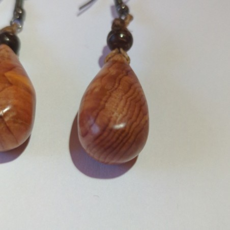 Boucles d'oreilles en if