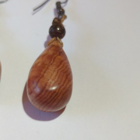Boucles d'oreilles en if