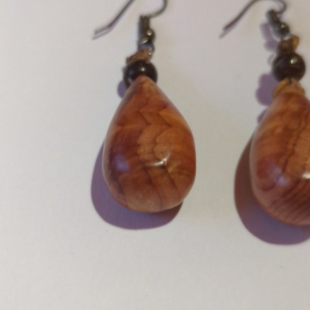 Boucles d'oreilles en if