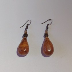 Boucles d'oreilles en if