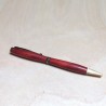 Stylo en Bois Red Heart – Rouge Intense et Élégance Exotique