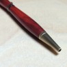Stylo en Bois Red Heart – Rouge Intense et Élégance Exotique