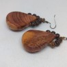 Boucles d’Oreilles en If – Bijoux en Bois Naturel et Élégant