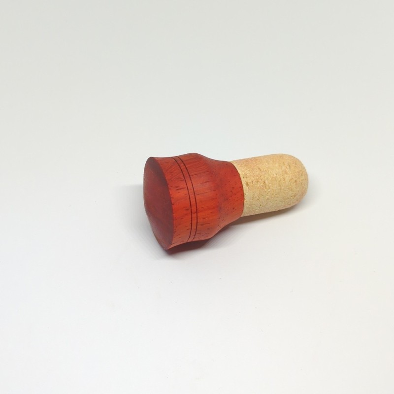 Bouchon en bois de padouk fait main