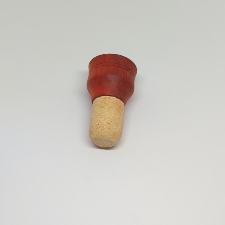 Bouchon en bois de padouk fait main