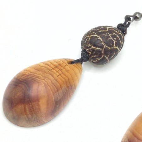 Boucles d'oreilles en if