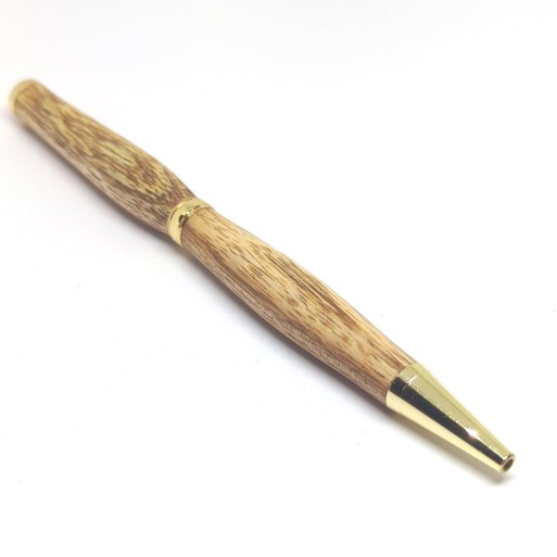 Stylo en Bois d'Albizia Fait Main – Écriture Artisanale Unique & Élégante