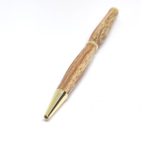 Stylo en Bois d'Albizia Fait Main – Écriture Artisanale Unique & Élégante