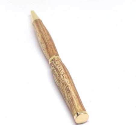 Stylo en Bois d'Albizia Fait Main – Écriture Artisanale Unique & Élégante
