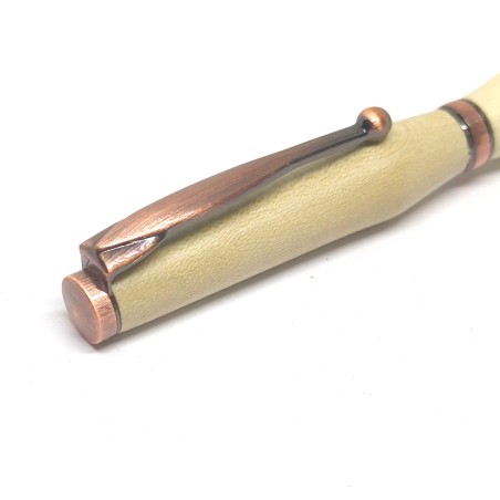 Stylo en bois de houx - rosé