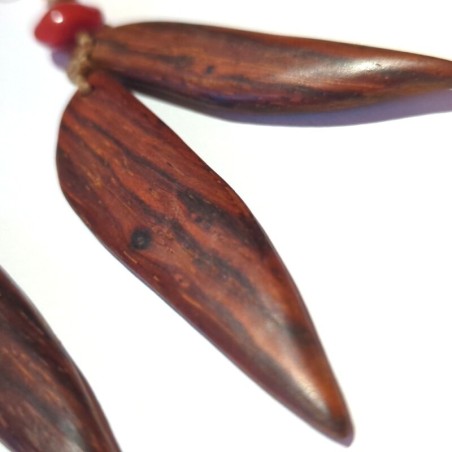 Boucles d'oreilles en bois de cocobolo