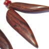 Boucles d'oreilles en bois de cocobolo