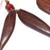 Boucles d'oreilles en bois de cocobolo