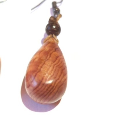 Boucles d'oreilles en if