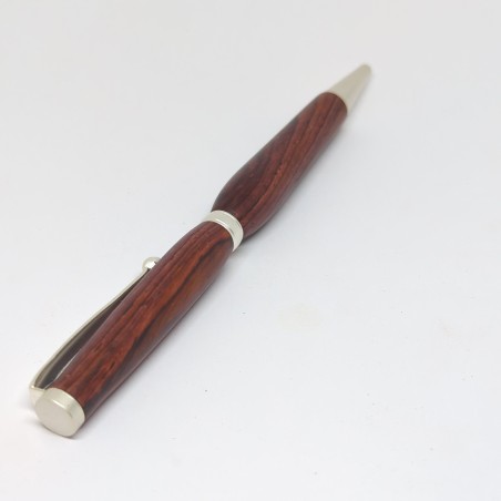 Stylo en bois de cocobolo - fabrication artisanale