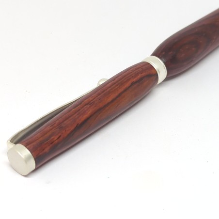 Stylo en bois de cocobolo - fabrication artisanale