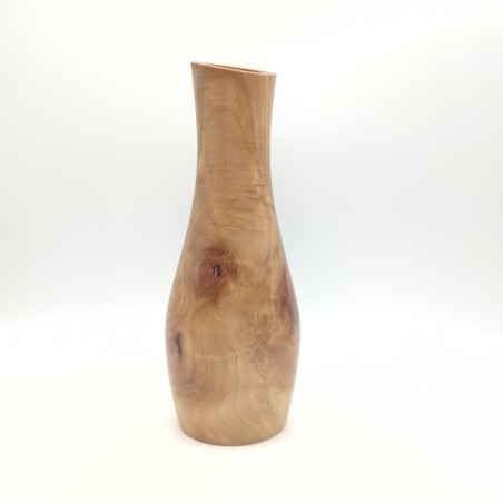 Vase en bois de cormier - création artisanale - fabriqué en France