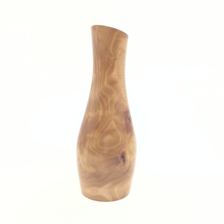 Vase en bois de cormier - création artisanale - fabriqué en France