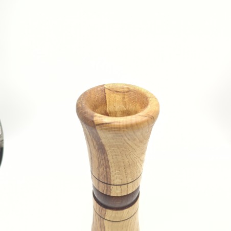 Vase en bois de chêne - création artisanale - fabriqué en France
