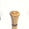 Vase en bois de chêne - création artisanale - fabriqué en France
