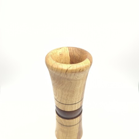Vase en bois de chêne - création artisanale - fabriqué en France