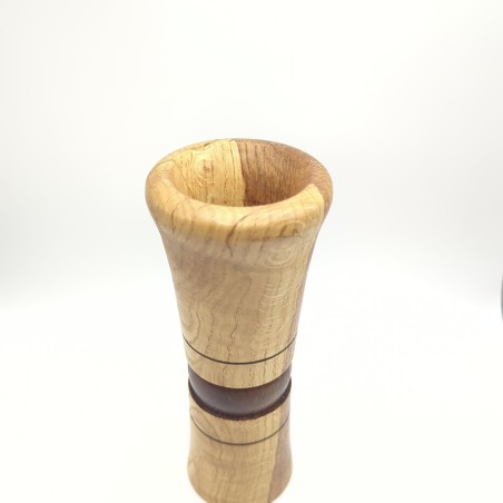 Vase en bois de chêne - création artisanale - fabriqué en France