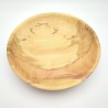 Assiette creuse en bois de prunier