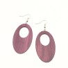 boucles d'oreilles en amarante verso